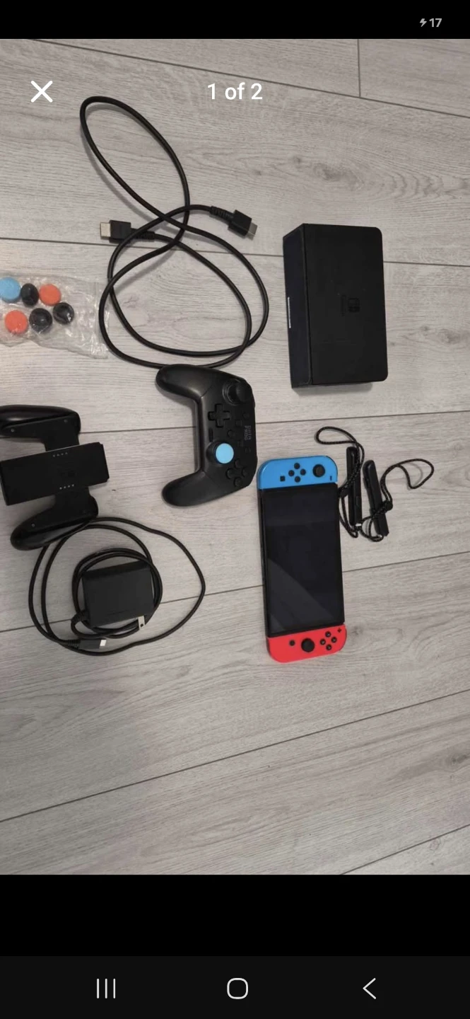 Nintendo Switch Oled Console with Games and Accessories - photo 2