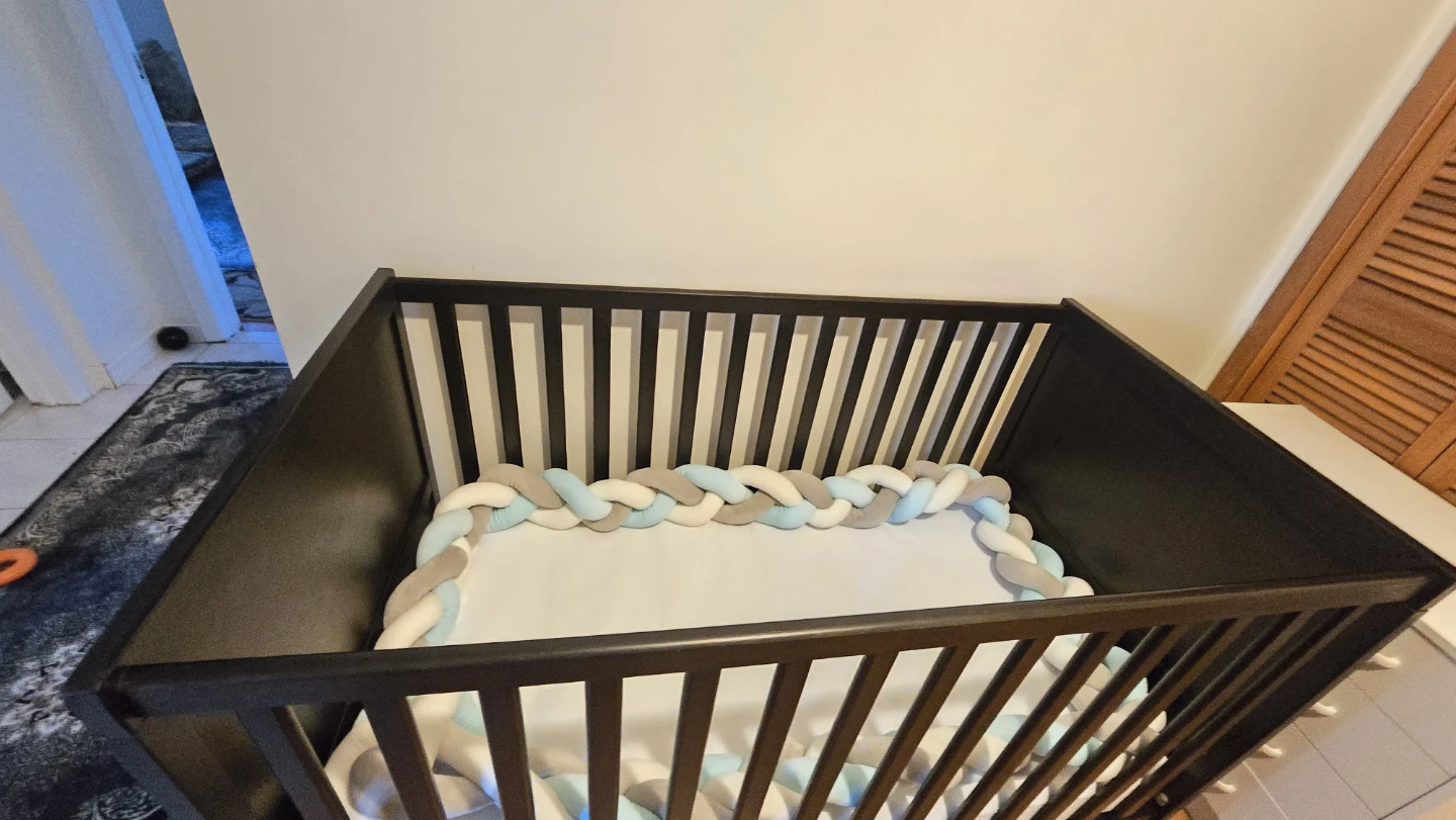 black crib and like new - photo 4