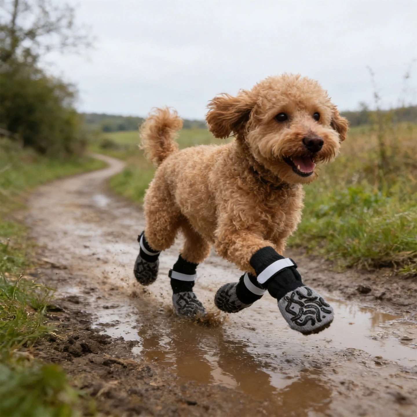 Dog Booties - Set of 4 - Size M - photo 3