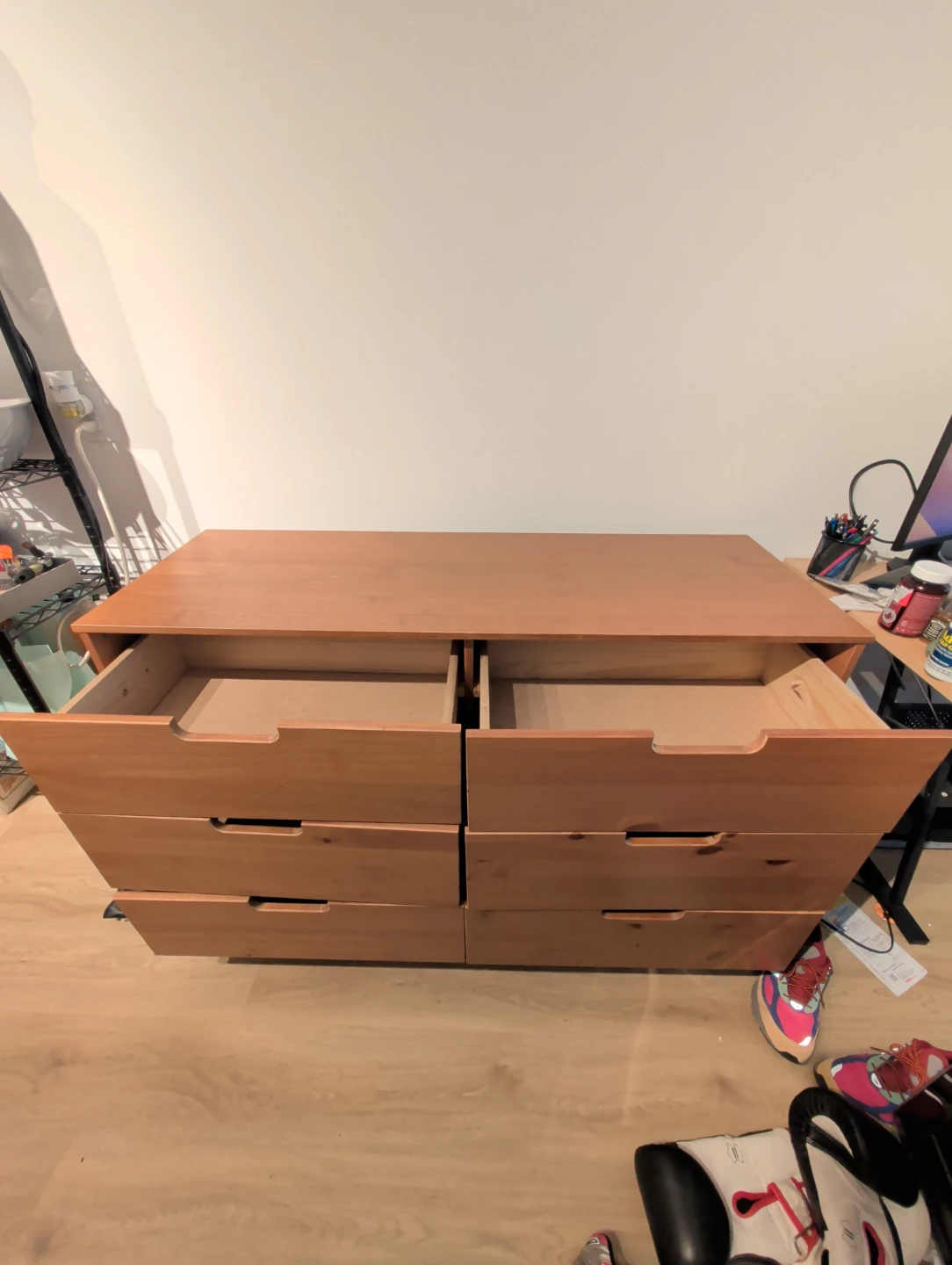Wooden Dresser with Six Drawers - photo 3