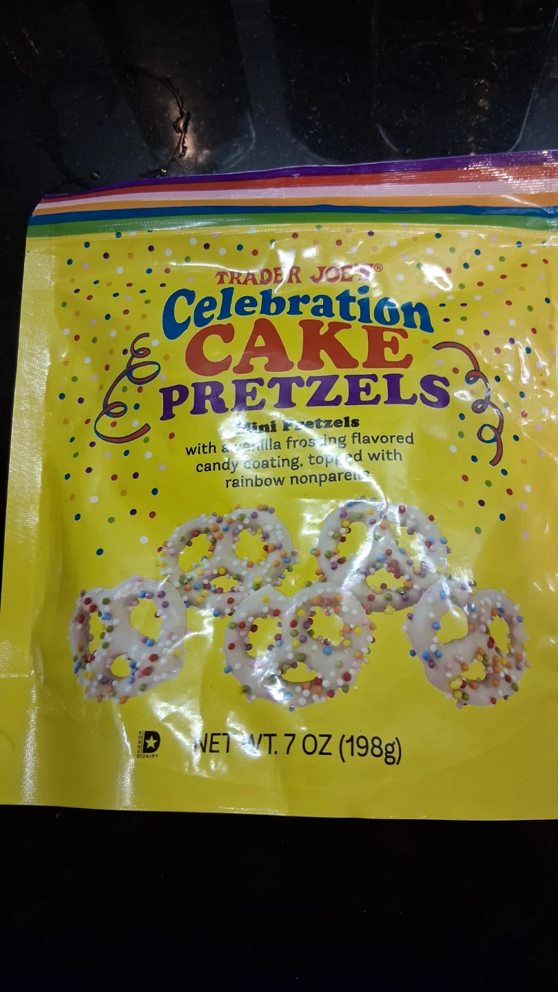 Trader Joe's Celebration Cake Pretzels 7 oz
