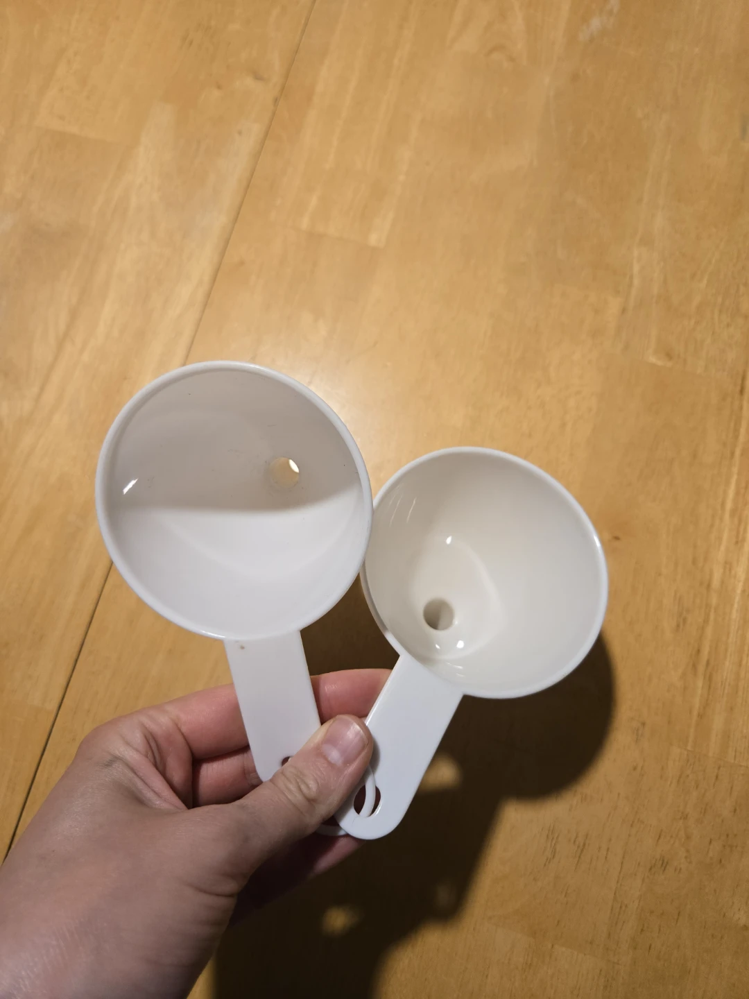 White Plastic Funnel Set