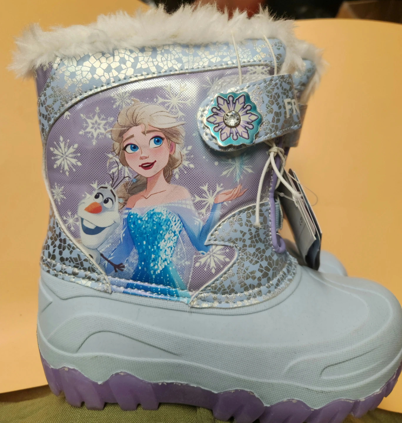 Disney Frozen Anna & Elsa Kids Winter Boots with Lights