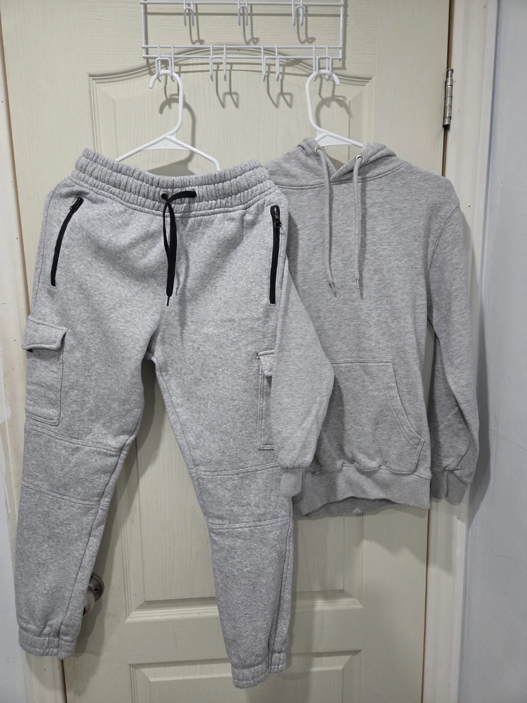 Grey Jogger and Hoodie Set