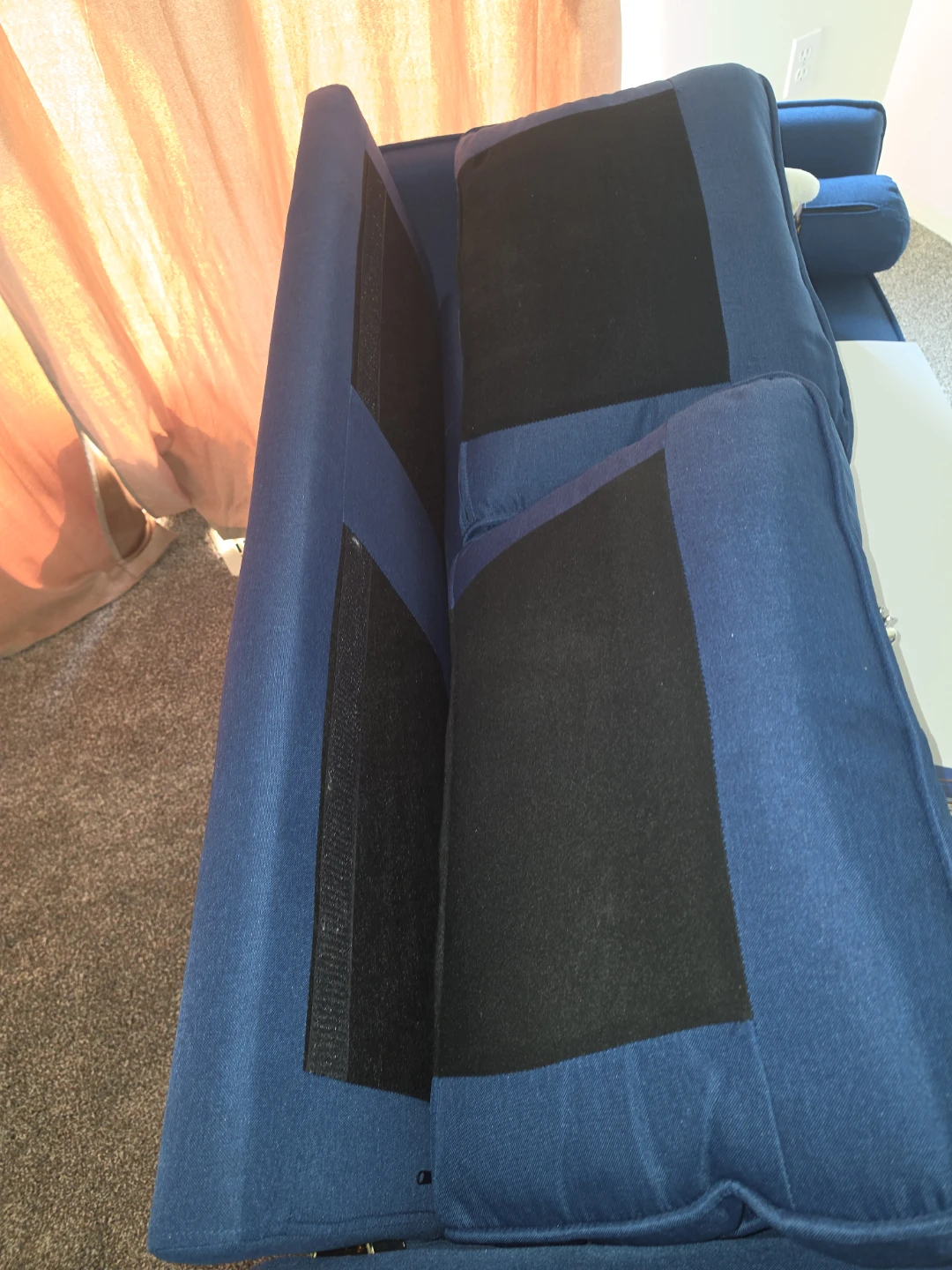 Blue Loveseat Sofa - photo 2