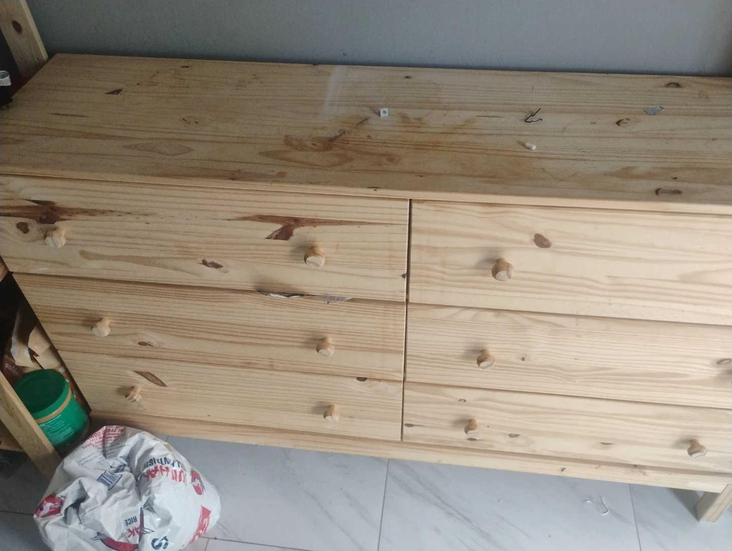 Pine 6-Drawer Dresser