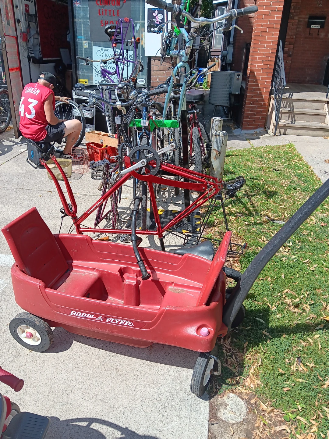 Red Radio Flyer Wagon