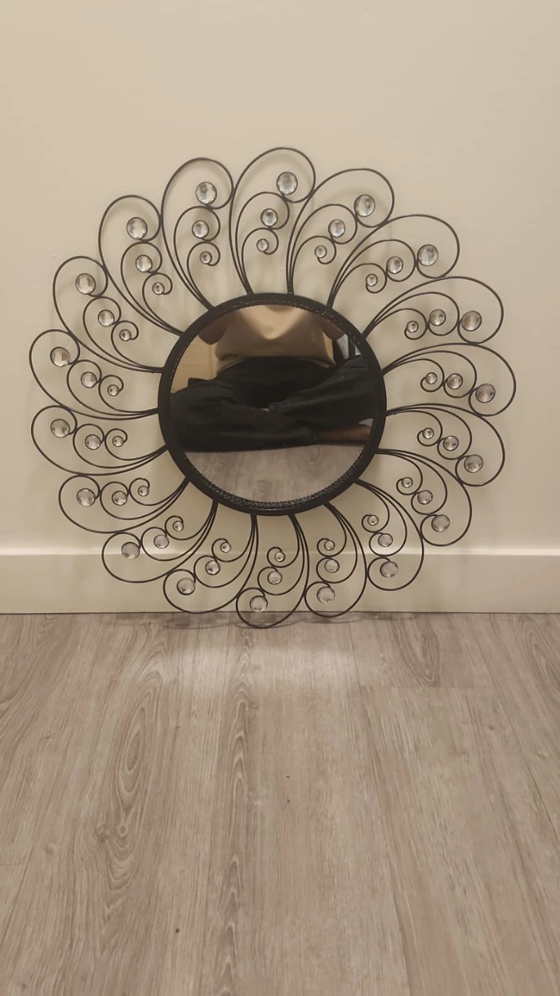 Decorative Wall Mirror with Crystals