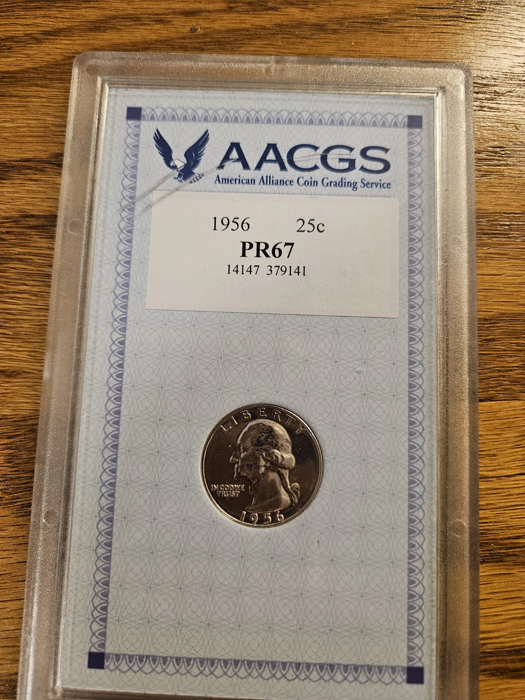 1956 PR67 Washington Quarter Coin