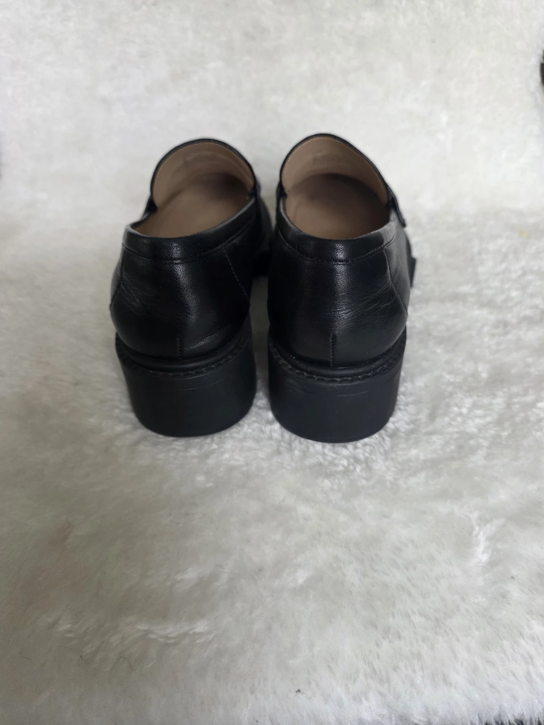 Coach Black Leather Leah Loafers W8 - photo 4