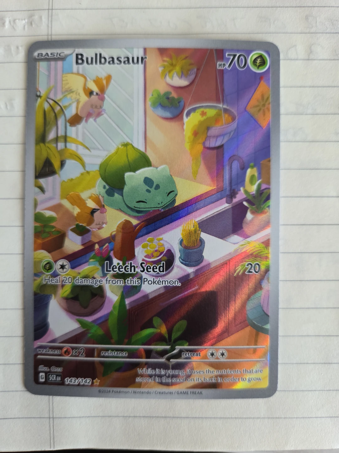 Pokémon "Bulbasaur" Trading Card 143/142