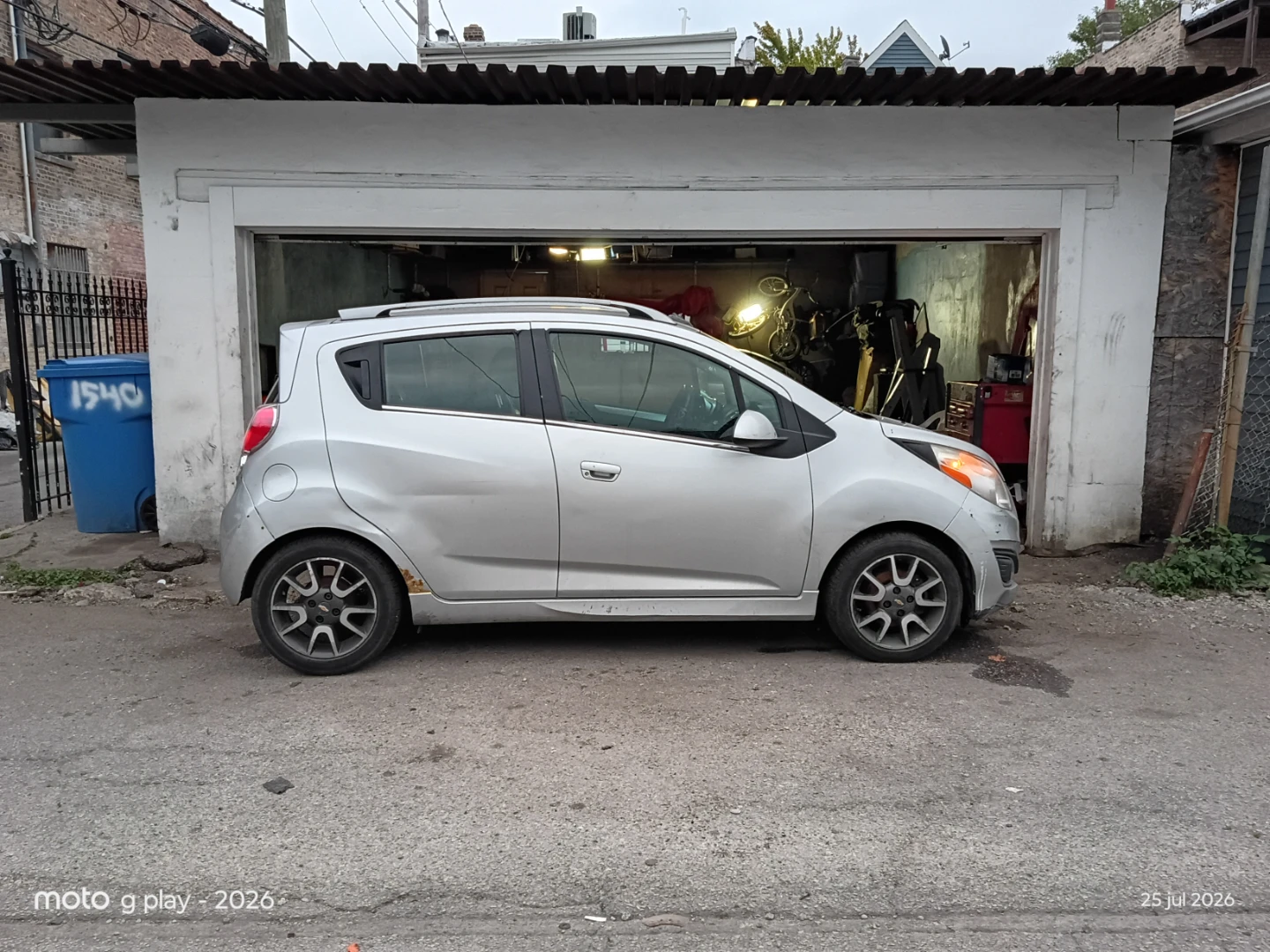 Silver Chevrolet Spark Hatchback - photo 2