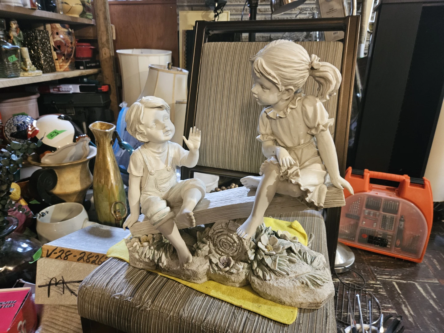 Vintage Children Garden Statue - photo 2