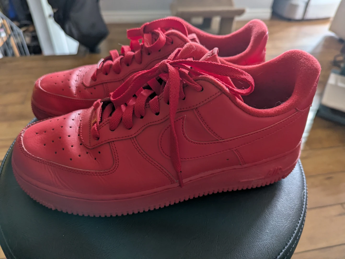 Nike Air Force 1 Red Sneakers - photo 2