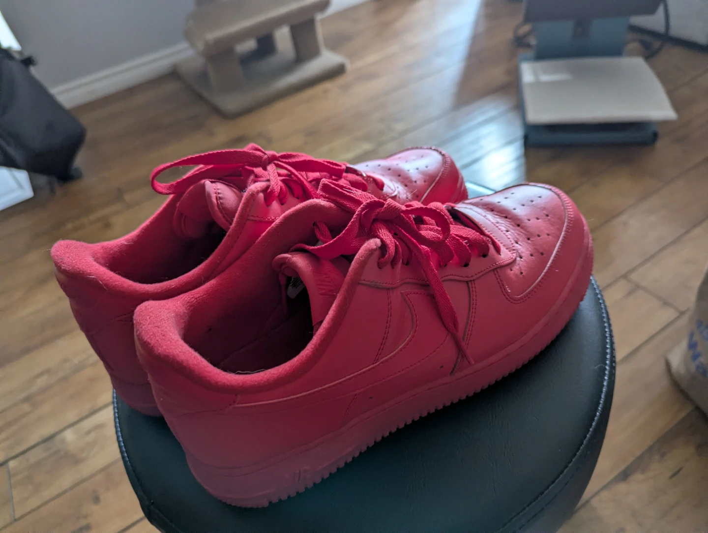 Nike Air Force 1 Red Sneakers - photo 4