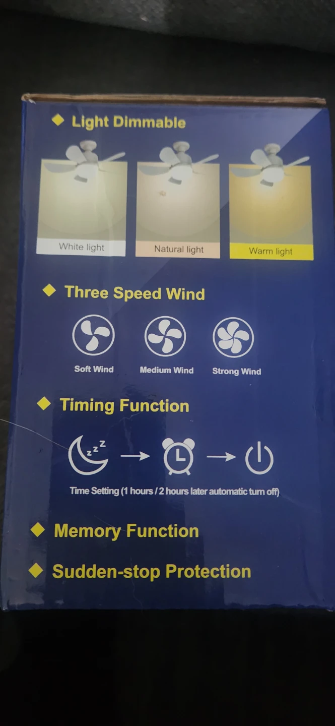 2-in-1 LED Fan Light with Remote - photo 2