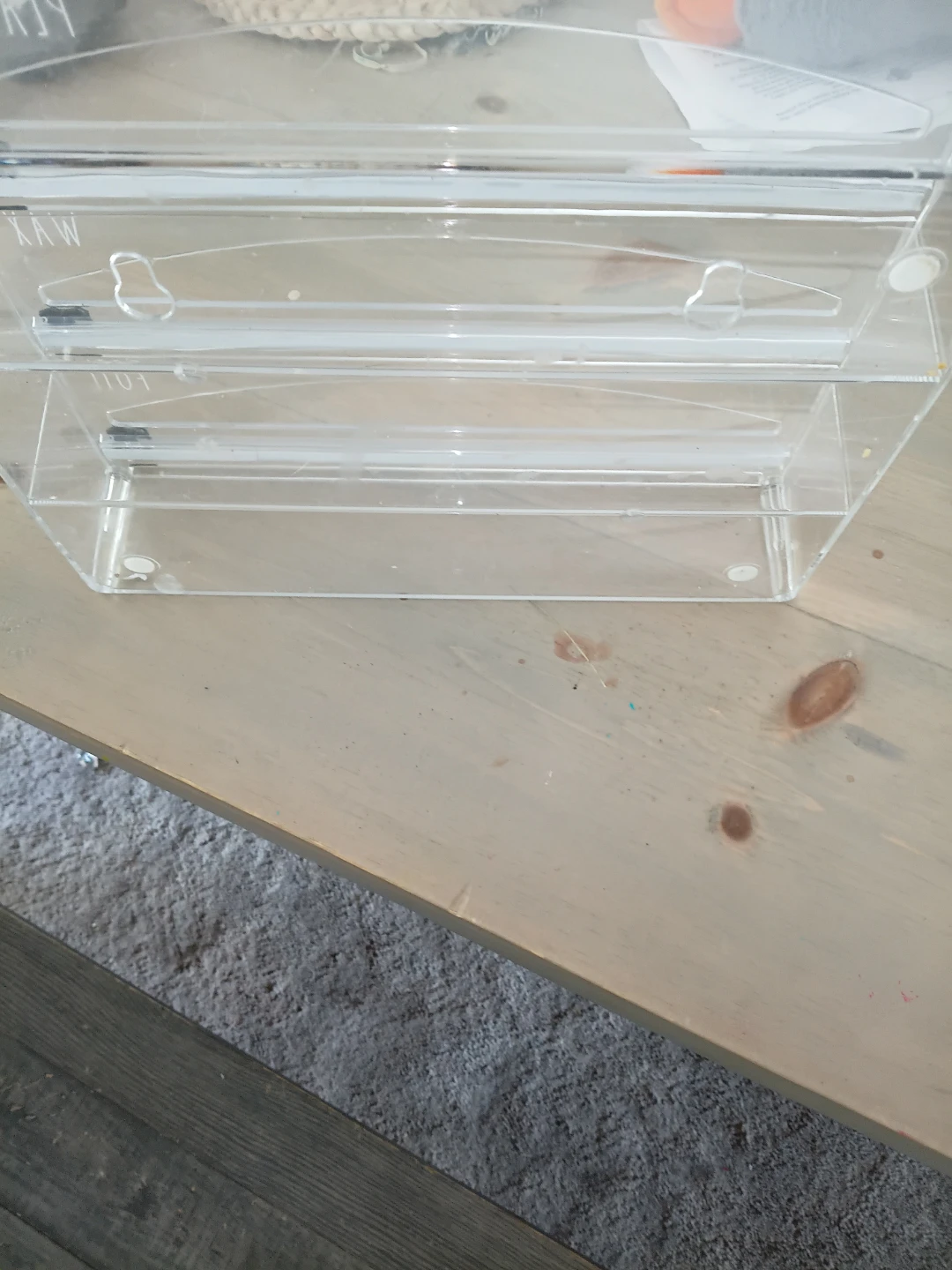 Clear Plastic Wrap, Wax Paper, and Foil Dispenser - photo 2