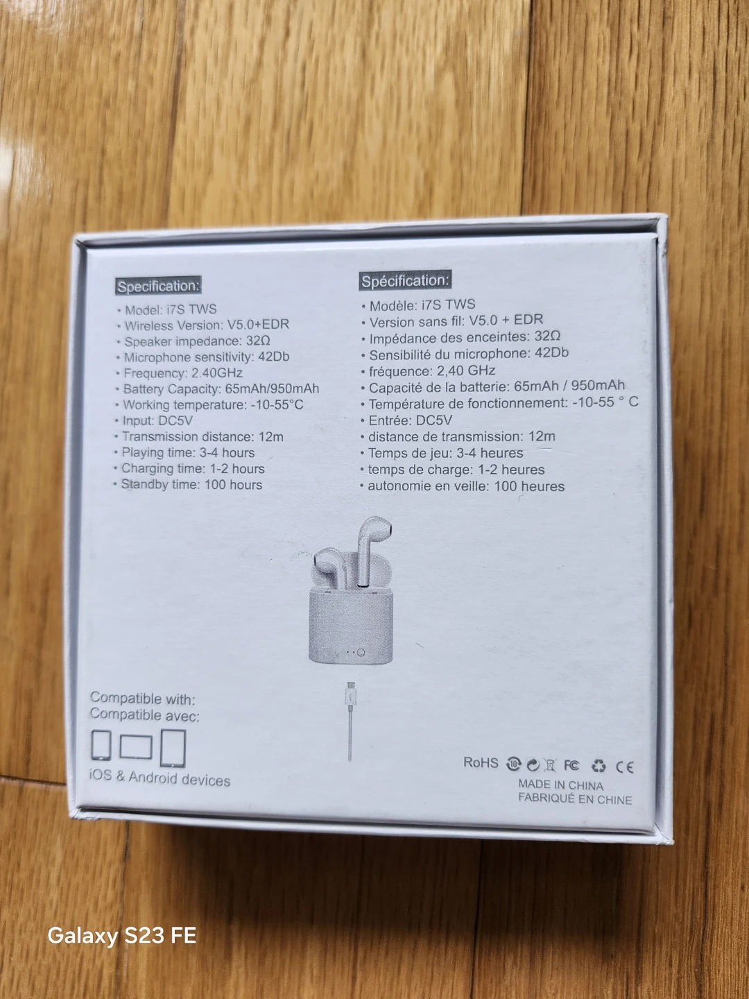 i7S TWS Wireless Earbuds V5.0+EDR