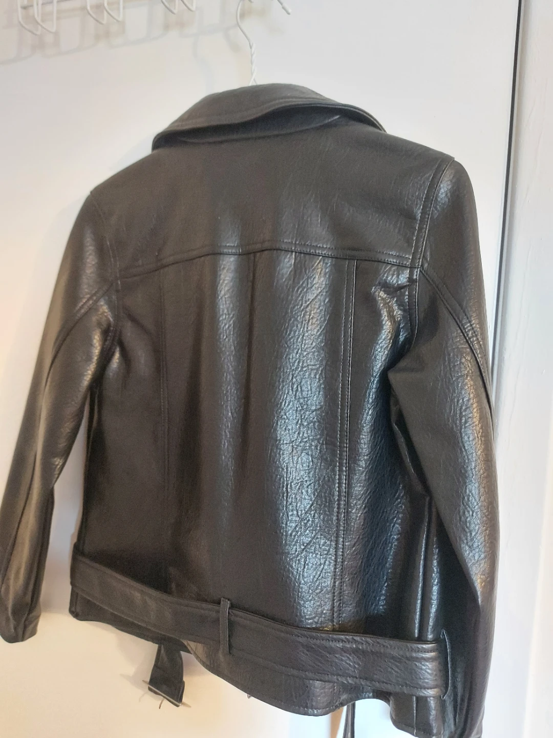 Old Navy Black Faux Leather Moto Jacket - photo 3