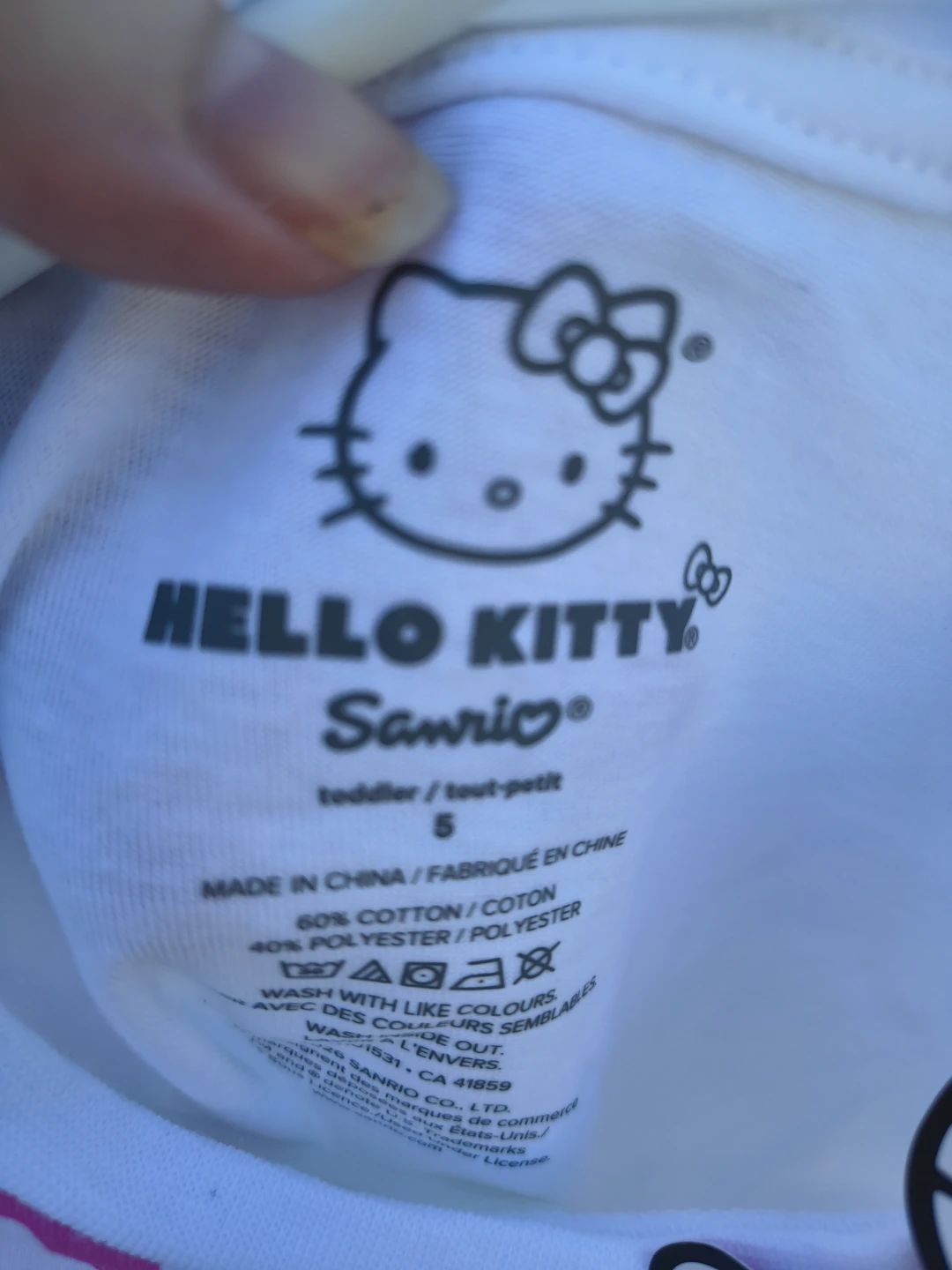 Hello Kitty Toddler T-Shirt Size 5 - photo 5