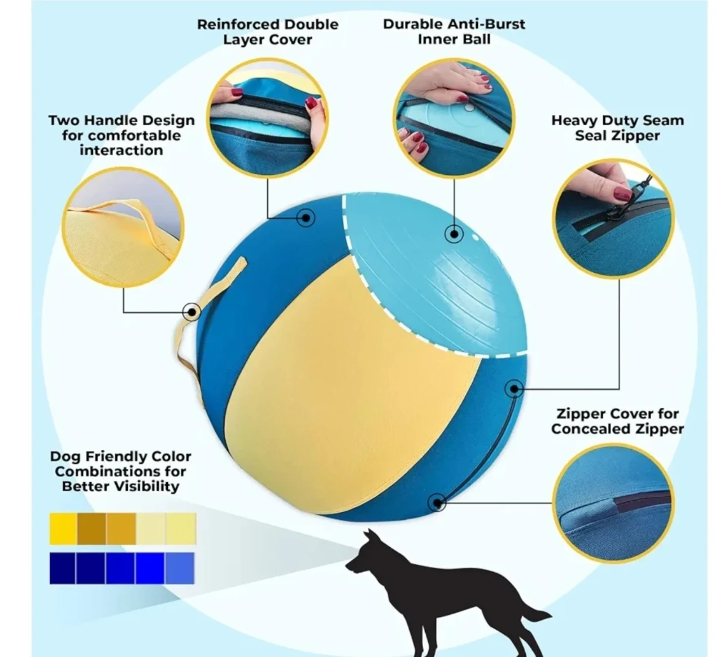 FOR DOG. BRAND NEW KipSip Herding Ball