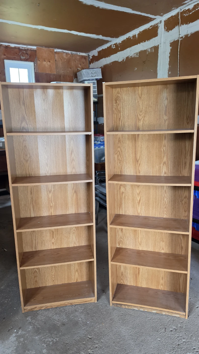 Two Wooden Bookcases