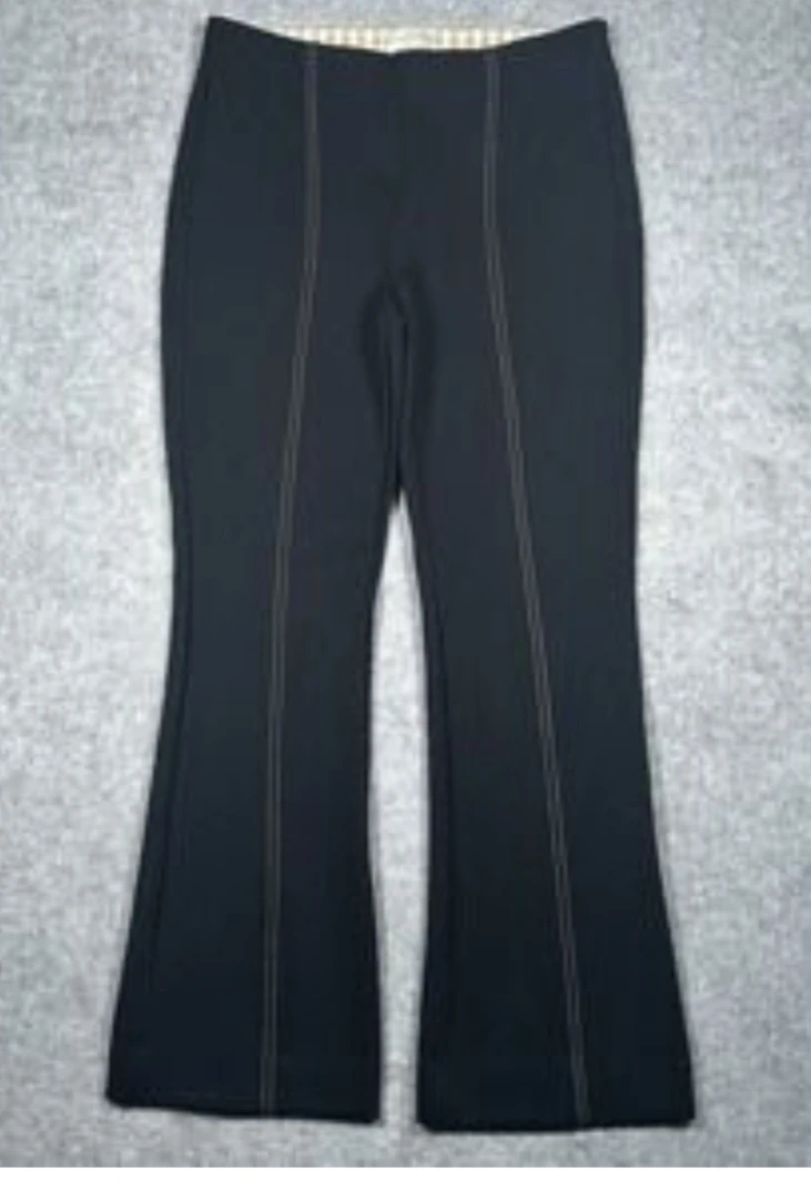 Anthropologie Essential Crop Flare Pants - Black - Size M - photo 3