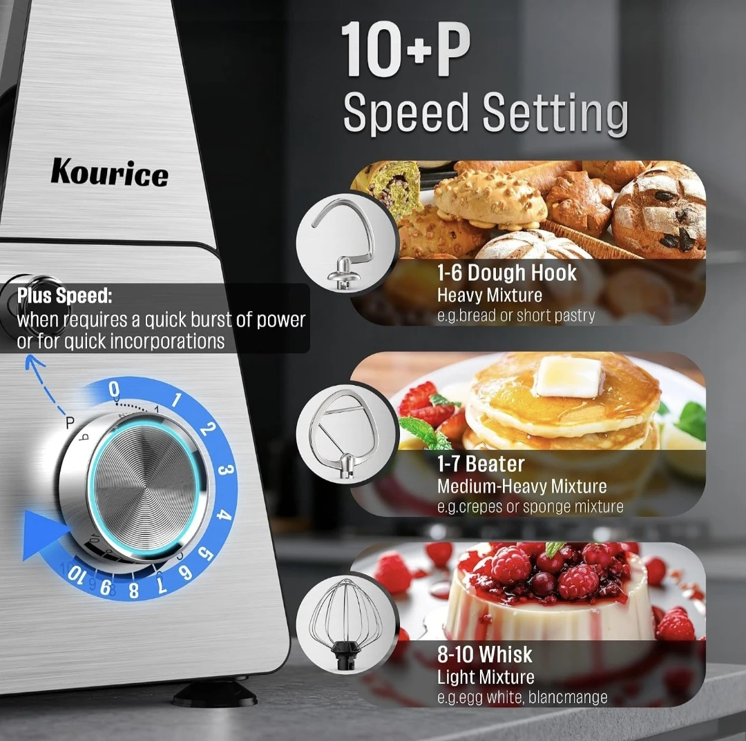 Kourice Stand Mixer with Attachments - photo 5