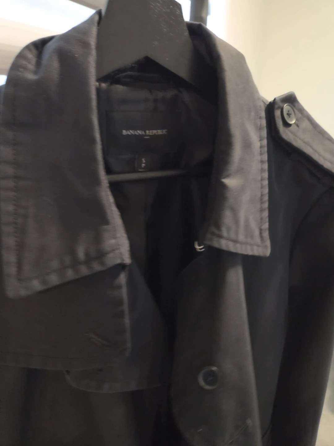 Banana Republic Black Trench Coat - Size S - photo 4
