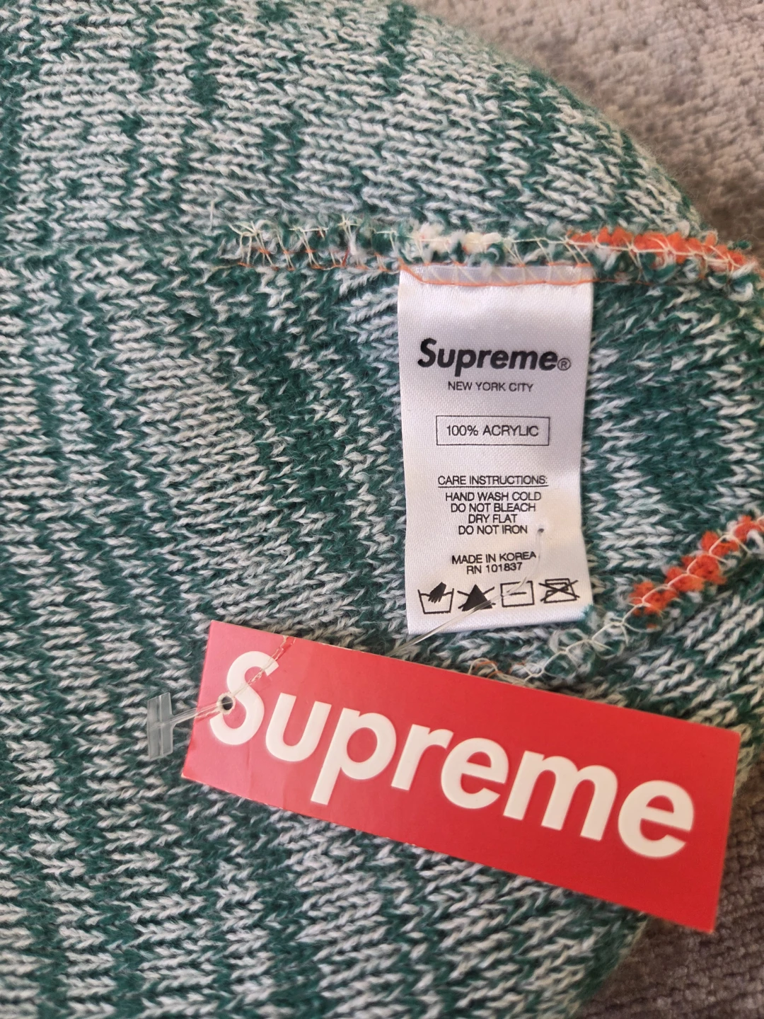 Supreme New York City Beanie 100% Acrylic - photo 2
