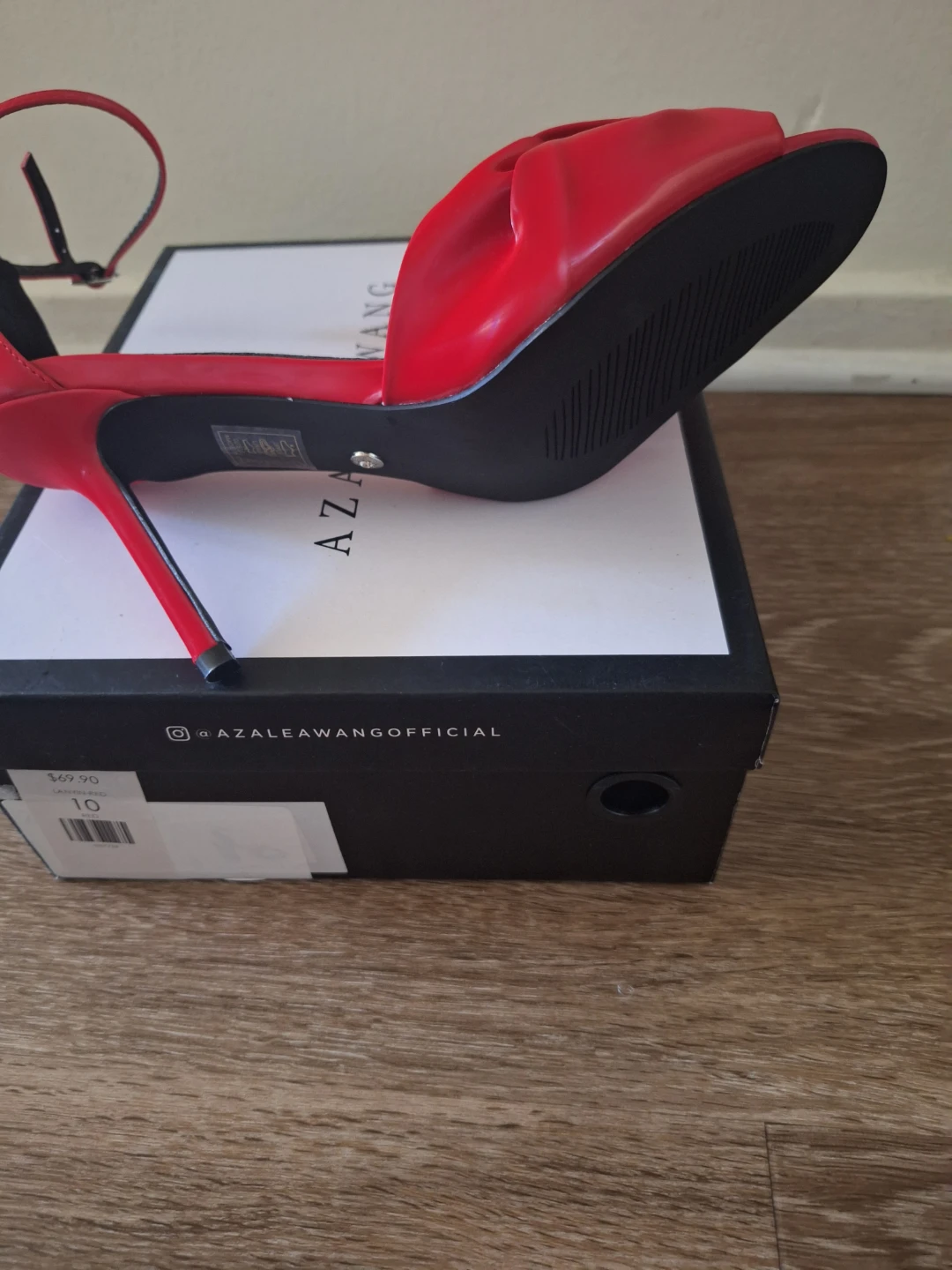 Azalea Wang Red Bow Heels Size 10 - photo 3