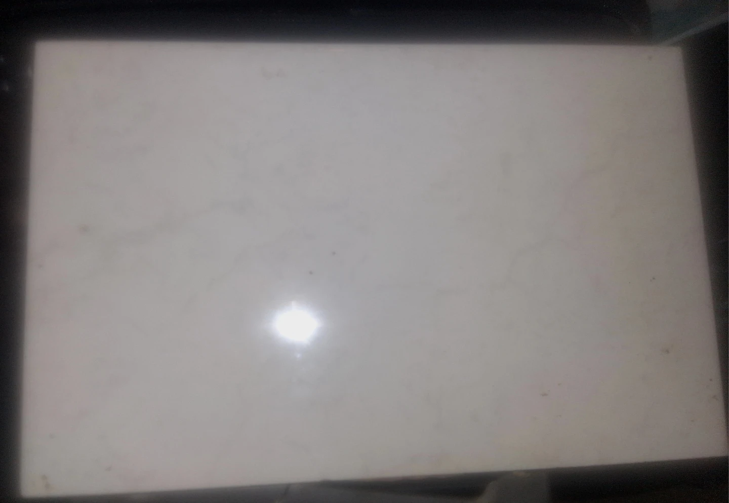 Small I Believe Ceramic White Tile
