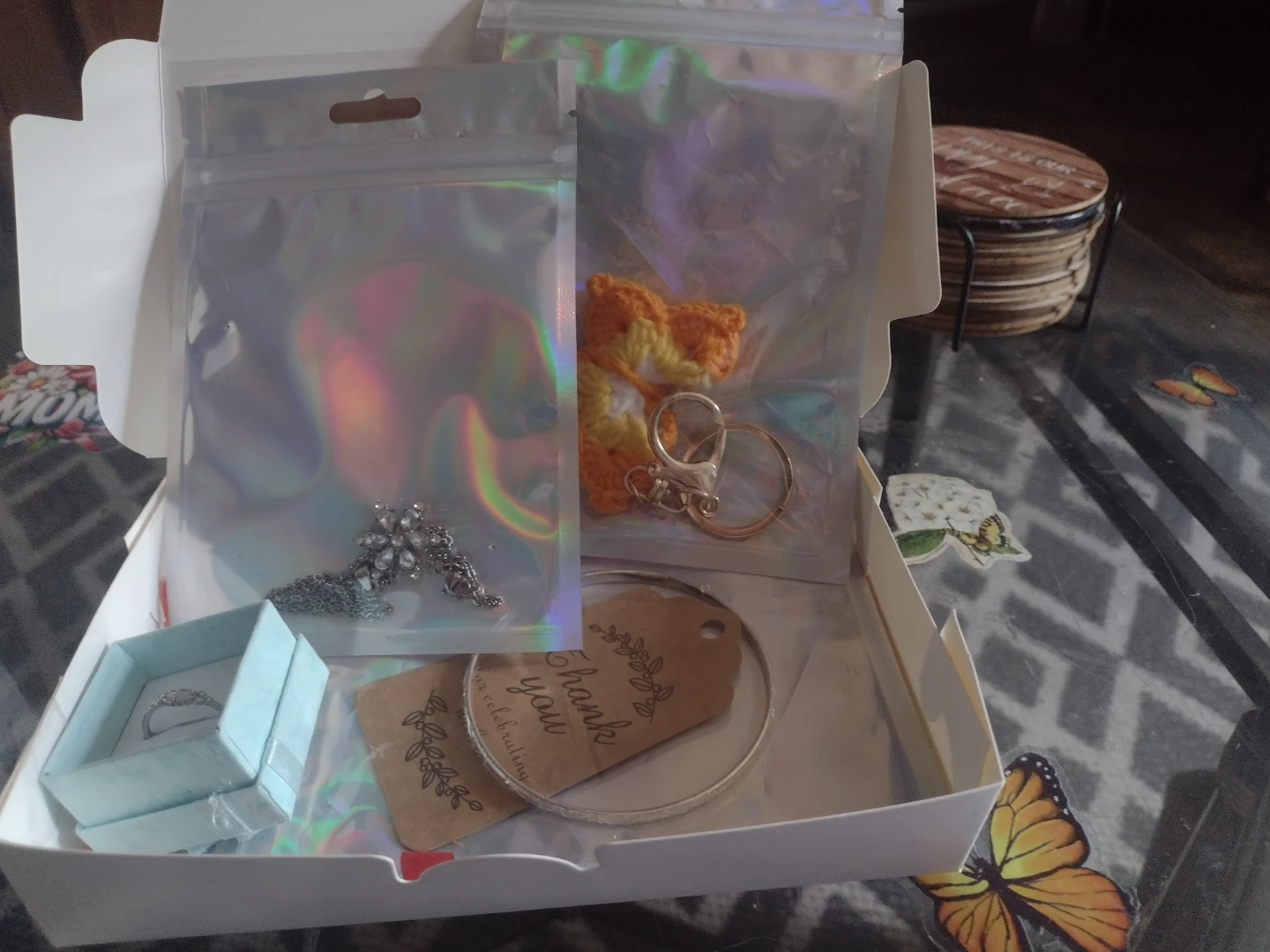 Jewelry and Keychain Set