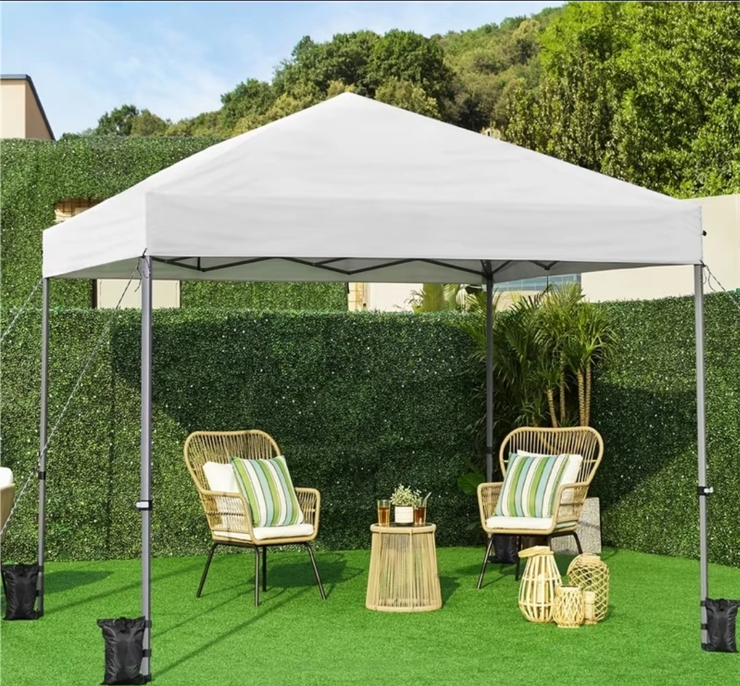 White 10x10ft Pop-Up Canopy Tent