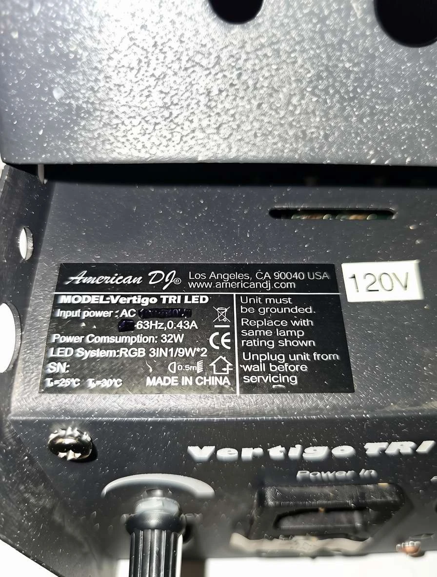 American DJ Vertigo Tri LED effect light - photo 4