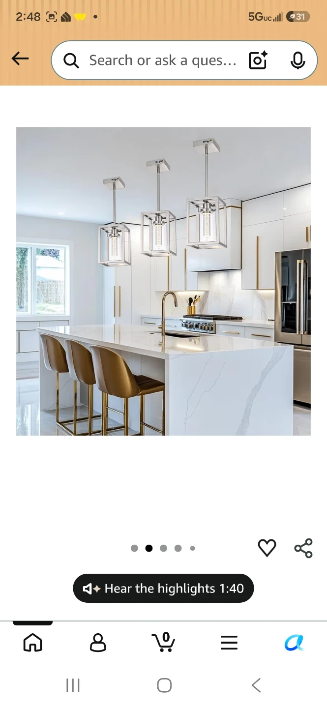 MELUCEE LED Pendant Light Fixture - photo 2