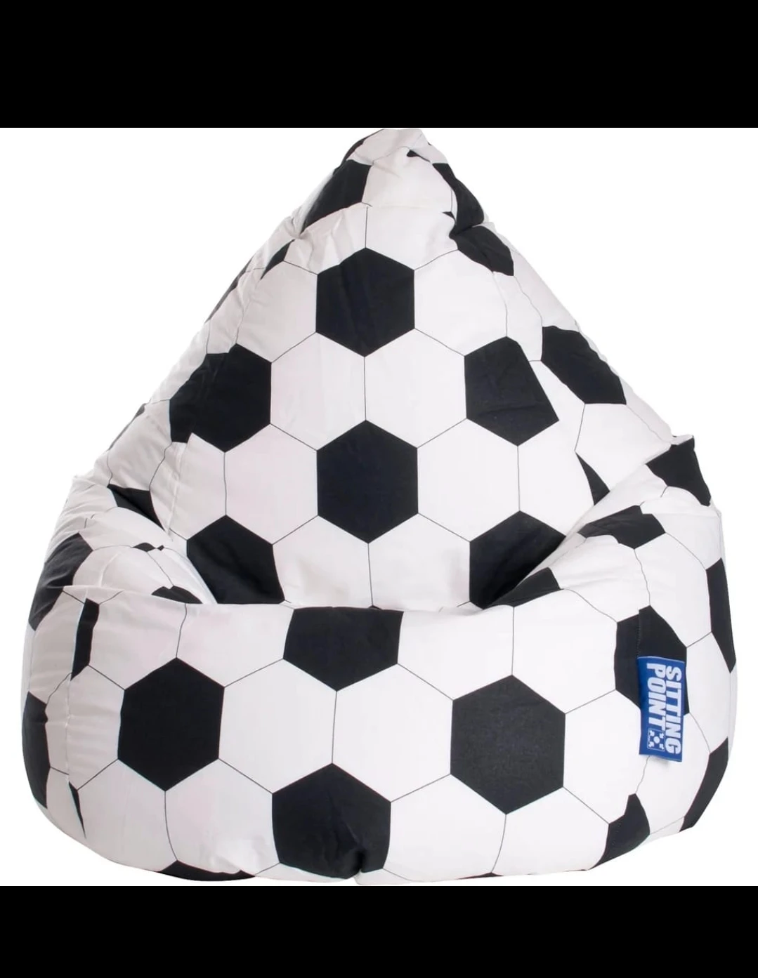 Sitting Point Bean Bag Chairs - Soccer Ball Design