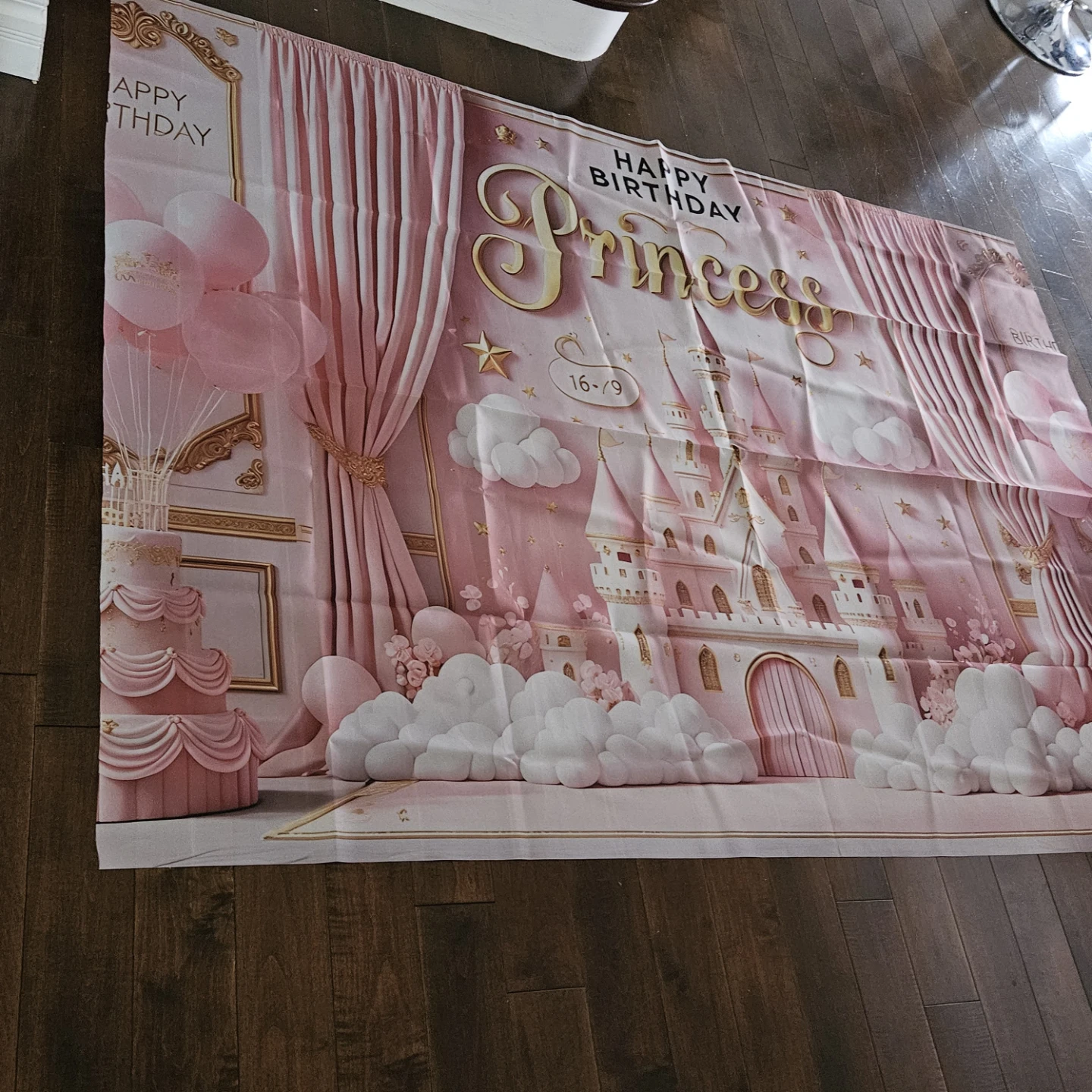 Happy Birthday Princess Castle Backdrop - photo 2