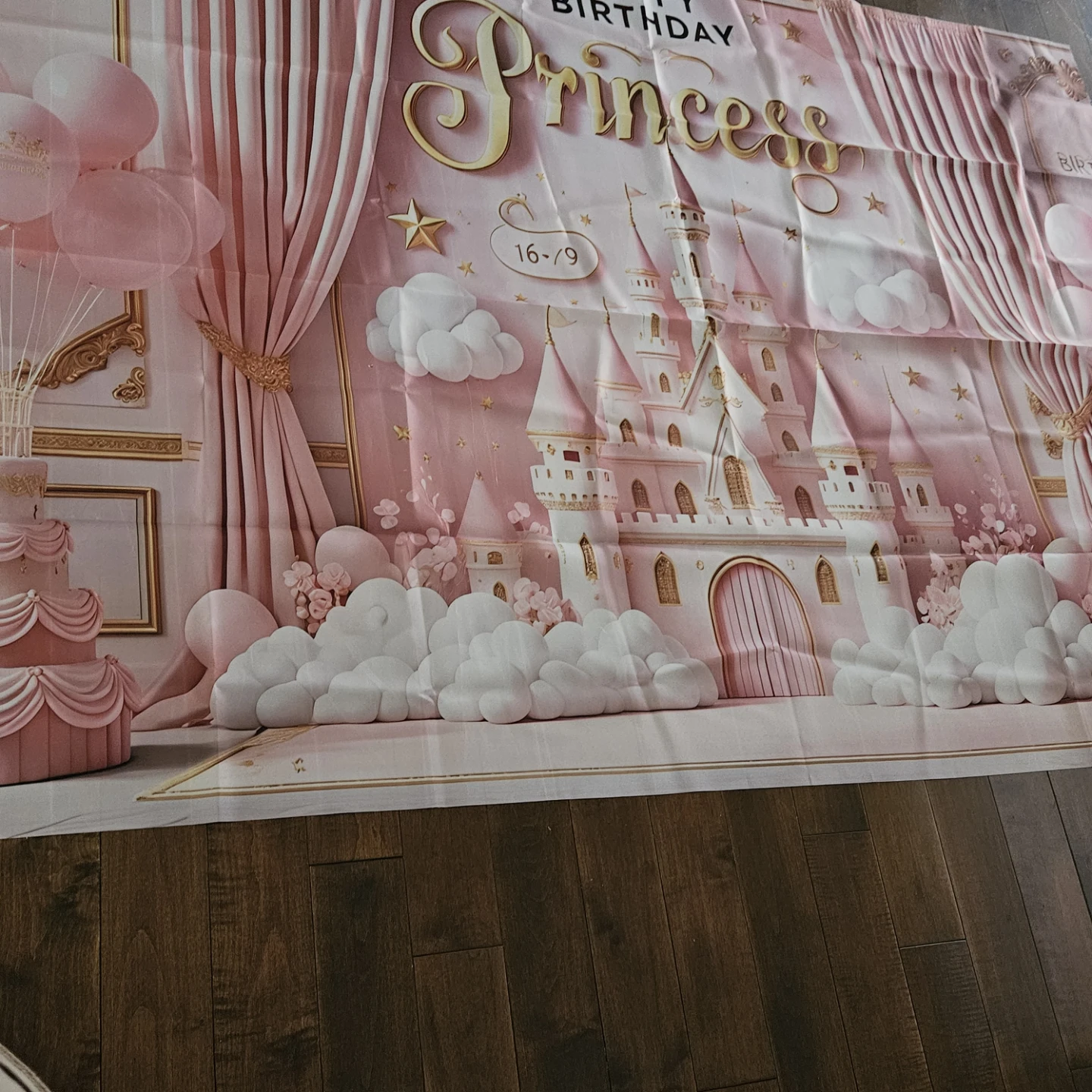 Happy Birthday Princess Castle Backdrop - photo 4
