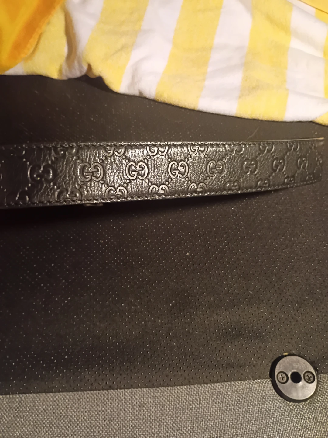 Gucci Black GG Monogram Belt - photo 2