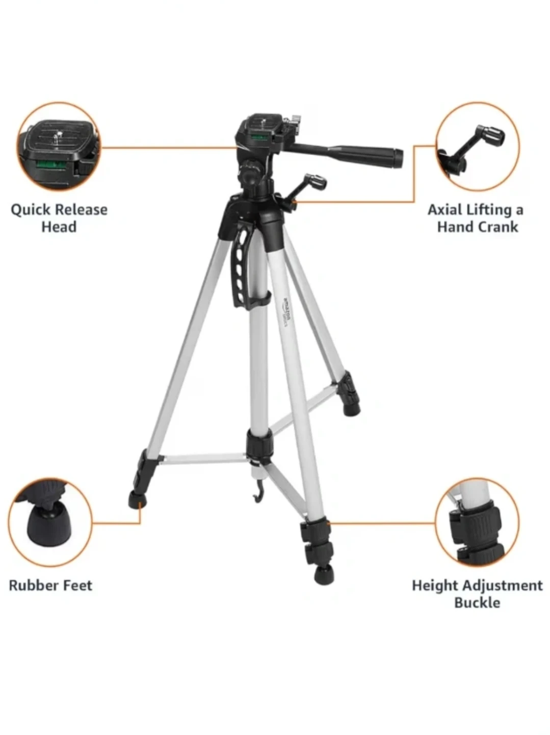 Amazon Basics Lightweight Tripod with Bag - photo 3