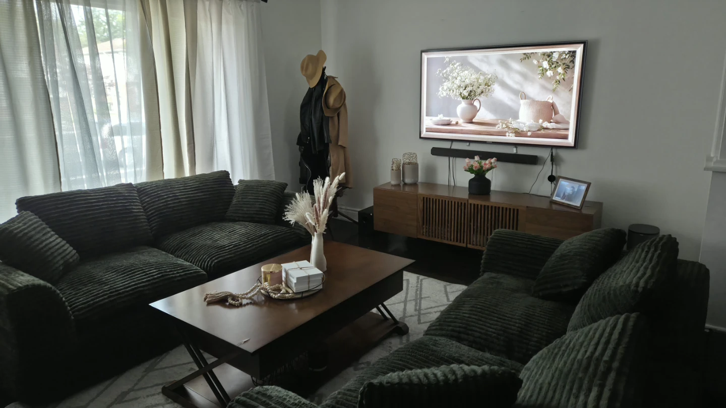Dark Green Corduroy Sofa 2  two seaters set - photo 3