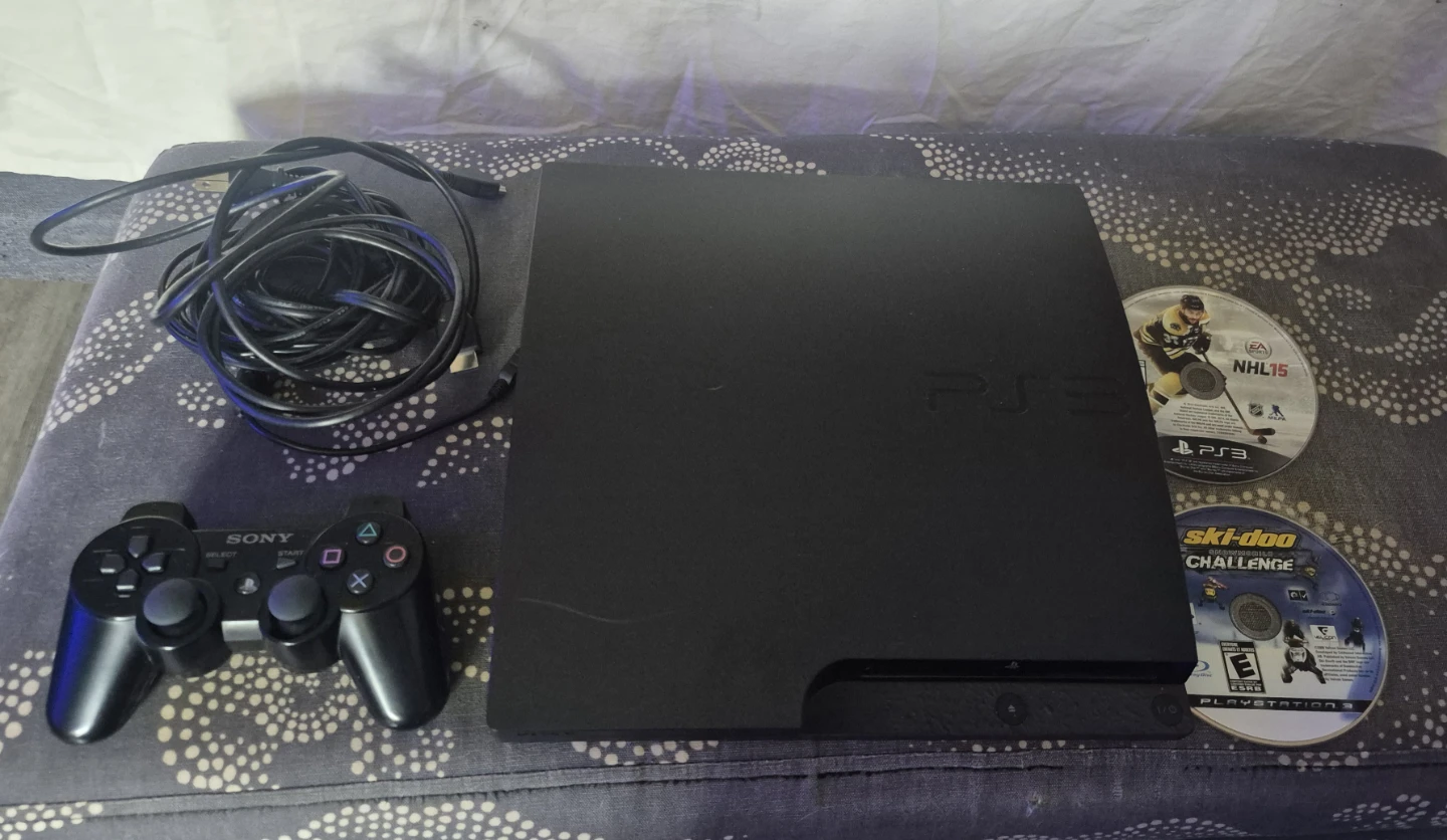 Sony PlayStation 3 Slim Console with Controller - photo 3