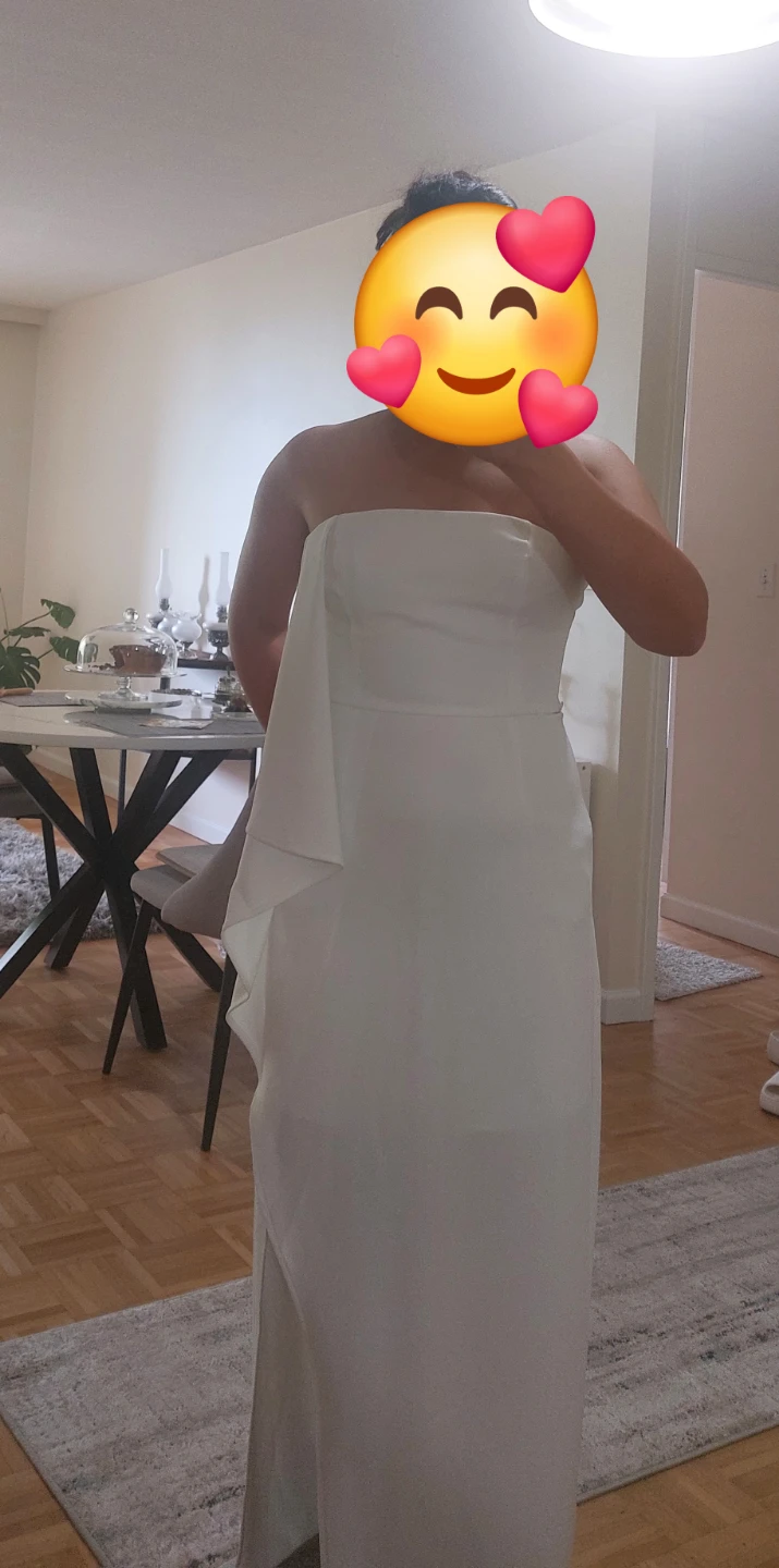 Strapless White Maxi Dress - photo 2