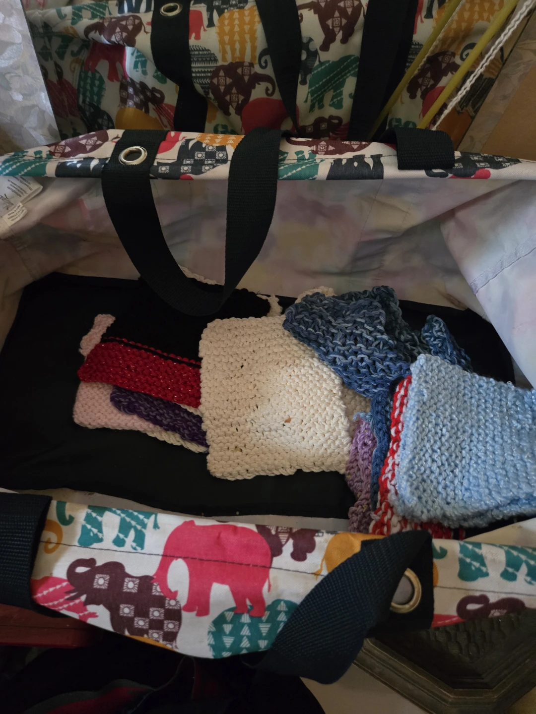 Set of Handmade Knit Dishcloths/Washcloths
