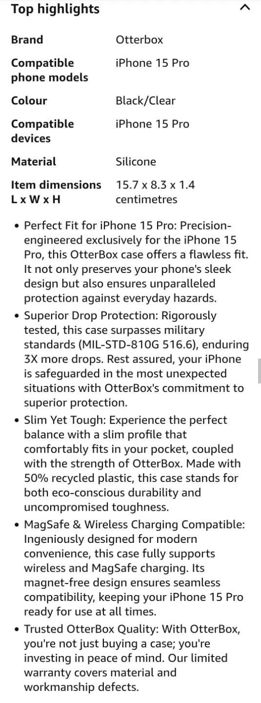 OtterBox Defender Series XT Case for iPhone 15 Pro - photo 3