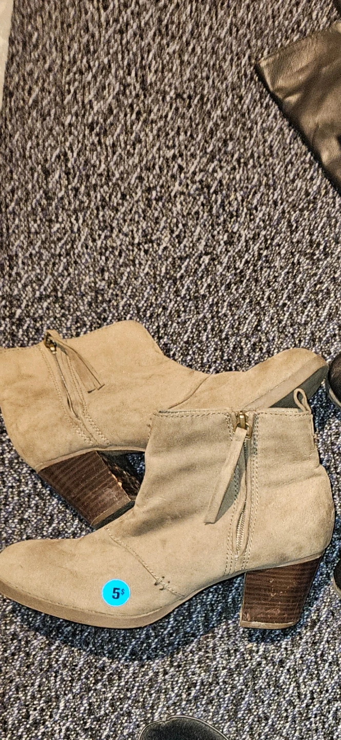 Tan Suede Ankle Boots