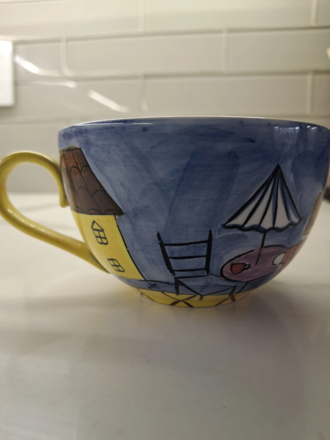 Hand Painted Dishwasher Safe Mug - photo 3