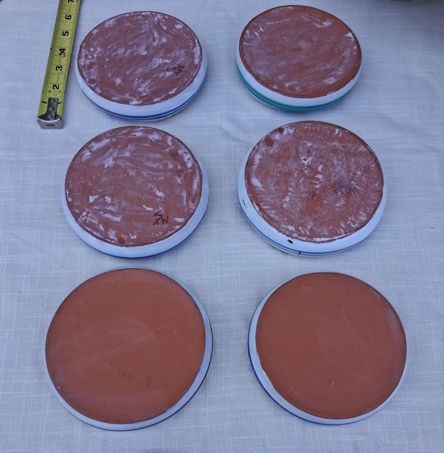 Set of 6 Slovak Ceramic Ashtrays - photo 2