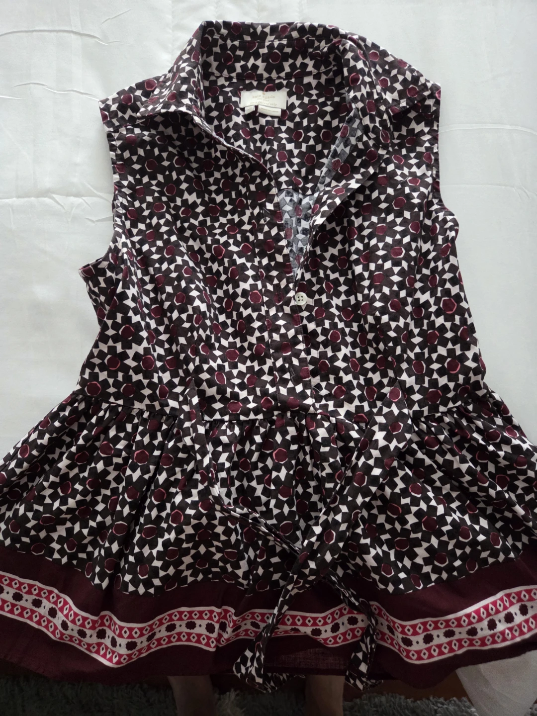 Kate Spade New York Sleeveless Shirt Dress XS